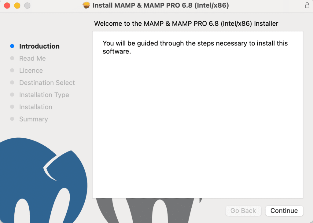 Install MAMP for mac